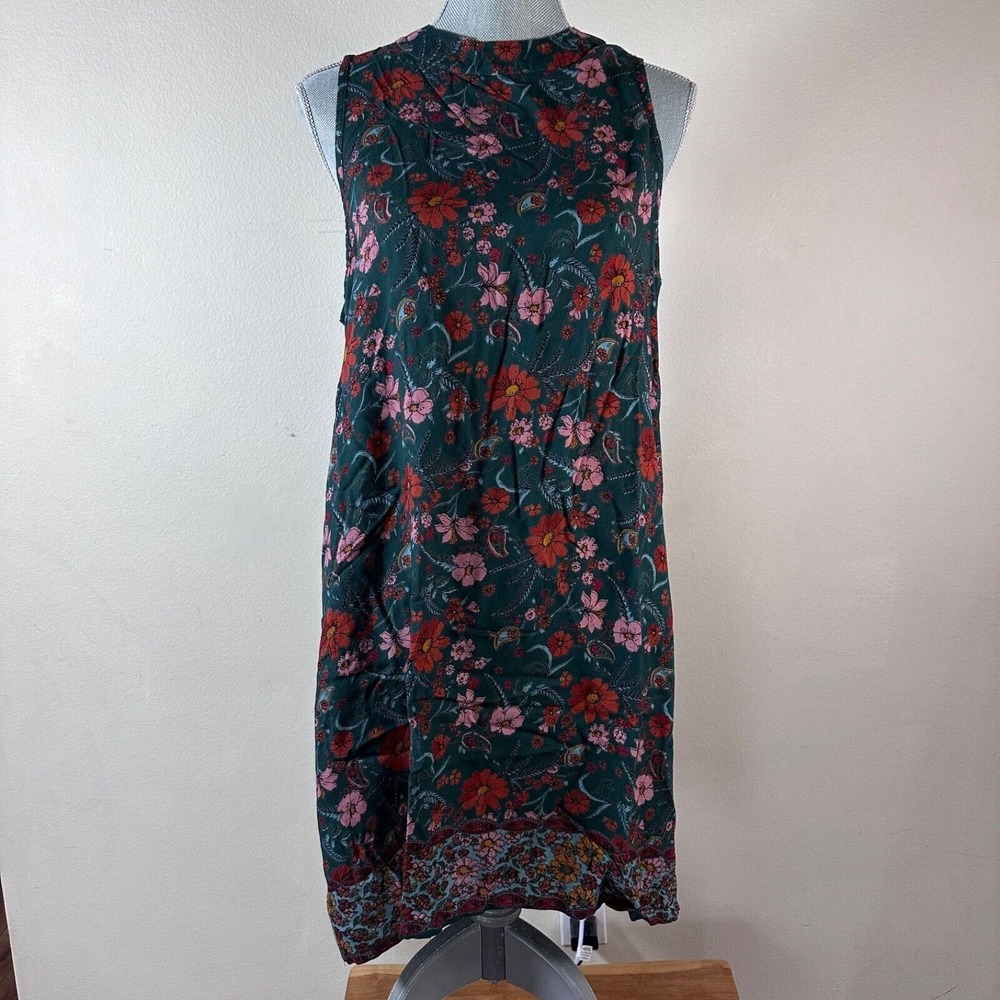 ANGIE Lightweight Highneck Sleeveless Summer Shift‎ Dress SIZE Large